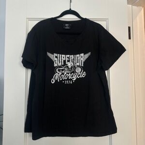 Moto Black Short Sleeve Tee